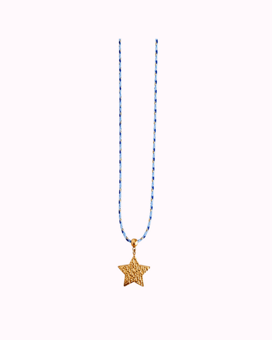 Sautoir Star cordon bleu