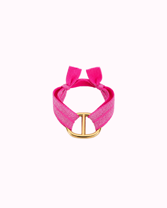 Bracelet Ibiza fuchsia - Version pailletée