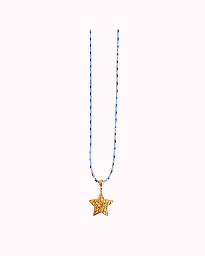 Sautoir Star cordon bleu