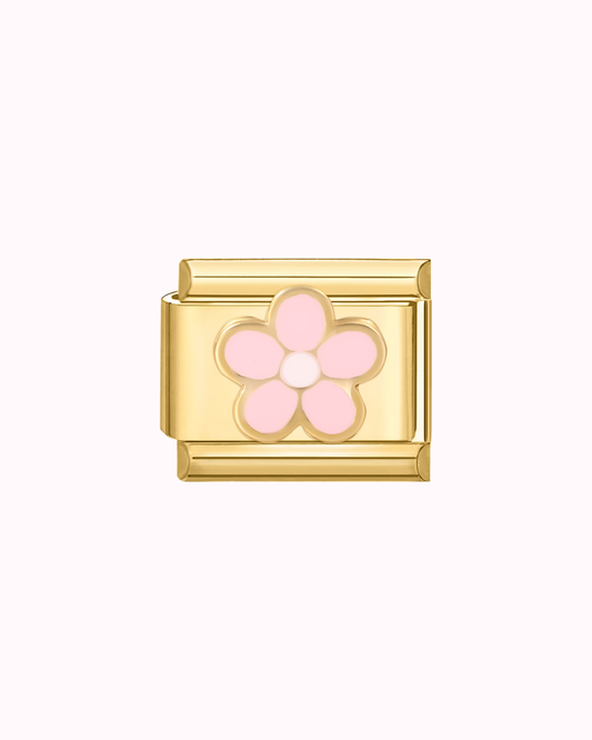 Charm "Pétales roses"