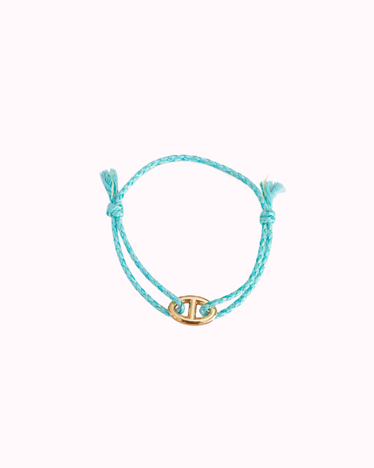 Bracelet cordon turquoise