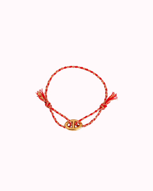 Bracelet cordon rouge