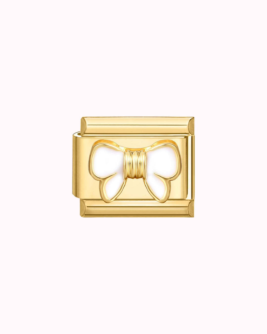 Charm "Noeud Nacre&Gold"
