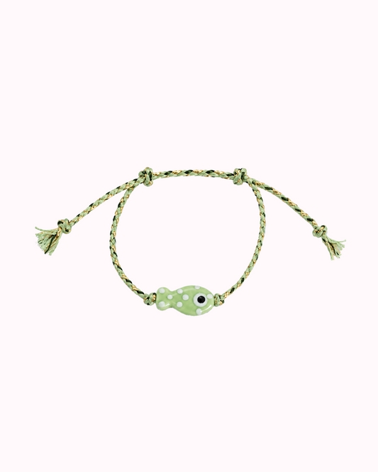 Bracelet poisson vert