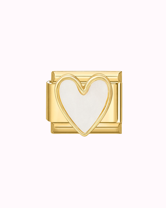 Charm "Coeur Blanc"