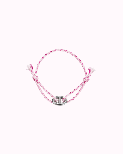Bracelet cordon rose - Version 2