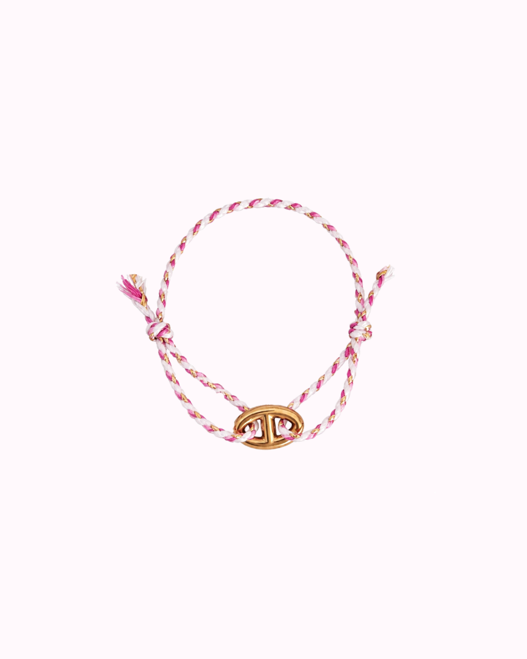 Bracelet cordon rose